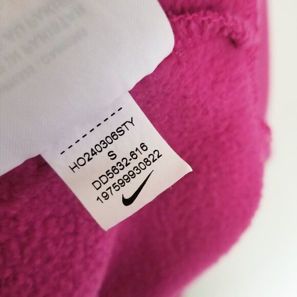 Nike Women's S Phoenix Fleece Oversized Crew-Neck Sweatshirt Fuchsia Pink $70 - Picture 11 of 16